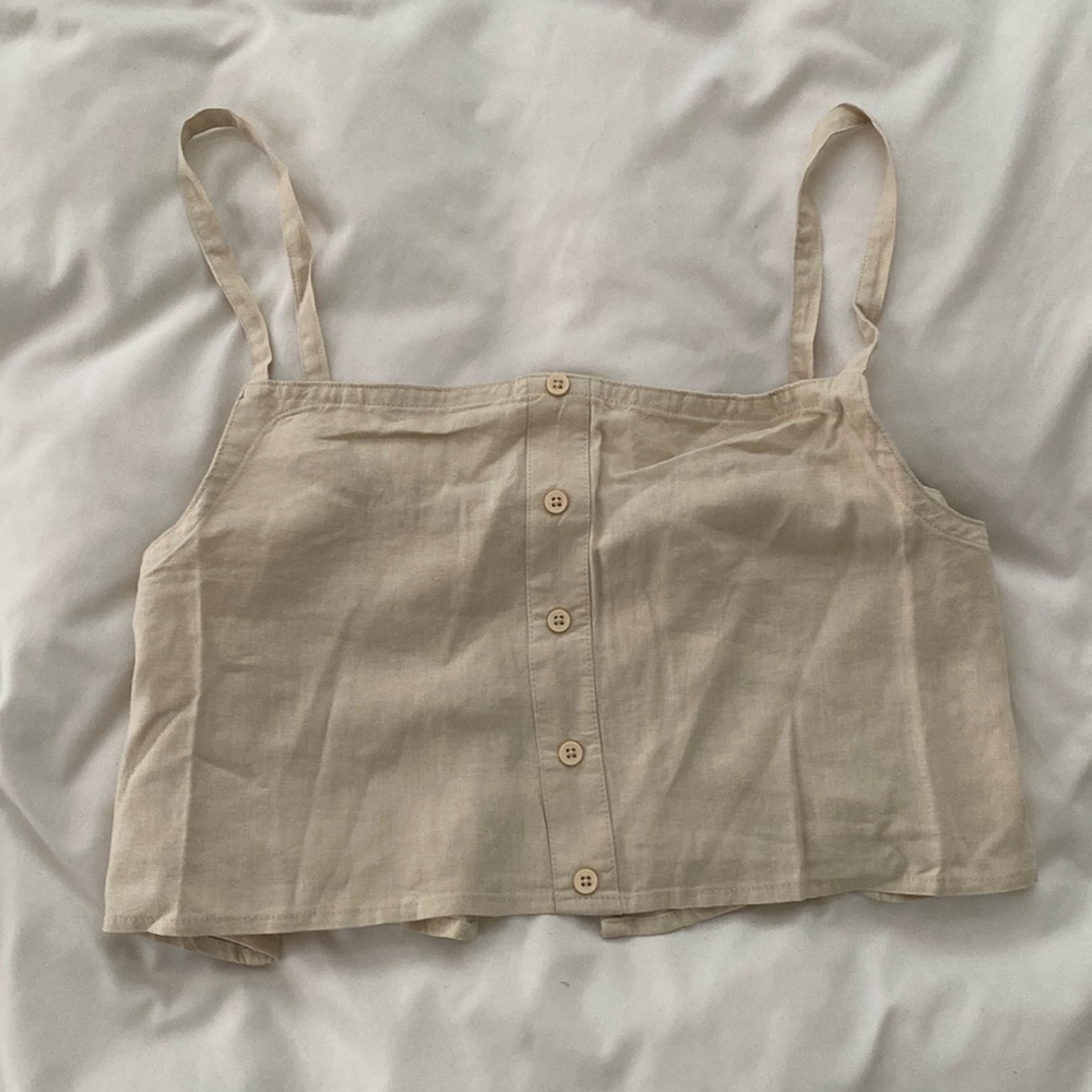 NWT brand new! WeWoreWhat linen trapeze tank